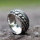 Crocodile Eye Ring Mens - Stainless Steel Silver - Unisex - That Rock Aesthetic
