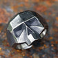Cyberpunk Geometric Skull Ring Mens - Stainless Steel Silver - Unisex - That Rock Aesthetic