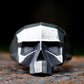 Cyberpunk Geometric Skull Ring Mens - Stainless Steel Silver - Unisex - That Rock Aesthetic