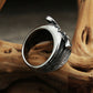 Moon Skull Moth Death's Head Ring Mens - Silver - Unisex - That Rock Aesthetic