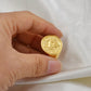 Emperor Napoleon III 1856 Gold Coin Ring Mens Signet - Gold - Unisex - That Rock Aesthetic