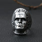 Frankenstein Mens Horror Halloween Ring - Stainless Steel Silver - Unisex