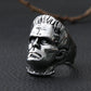 Frankenstein Mens Horror Halloween Ring - Stainless Steel Silver - Unisex
