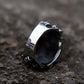 Gothic Band of Skulls Ring Mens - Stainless Steel Silver - Unisex - That Rock Aesthetic