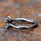 Gothic Barbed Wire Ring Mens - Stainless Steel Silver - Unisex - That Rock Aesthetic