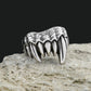 Gothic Dracula Vampire Fangs Ring Mens - Stainless Steel Silver - Unisex - That Rock Aesthetic