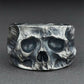 Half Skull Mens Gothic Ring - Silver - Unisex - That Rock Aesthetic