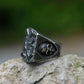 Gothic Skull Number 13 Ring Mens Thirteen - Stainless Steel Silver - Unisex - That Rock Aesthetic