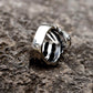 Gothic Skull Skeleton Hand Ring Mens - Stainless Steel Silver - Unisex - That Rock Aesthetic