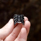 Gothic Web Spider Ring Mens - Stainless Steel Silver - Unisex - That Rock Aesthetic
