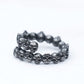 Gothic Wraparound Band of Skulls Ring Mens - Titanium Steel Silver - Unisex - That Rock Aesthetic