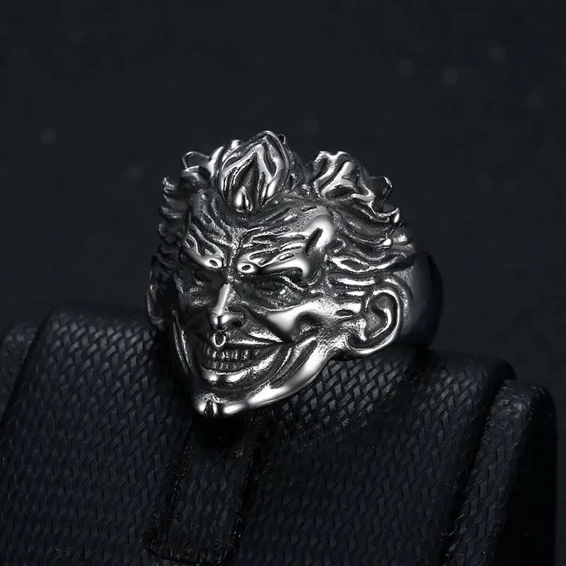 Grinning Joker #2 DC Comics Superhero Mens Batman Ring - Silver - Unisex - That Rock Aesthetic