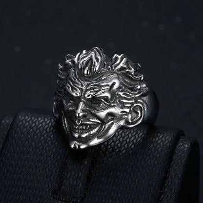Grinning Joker #2 DC Comics Superhero Mens Batman Ring - Silver - Unisex - That Rock Aesthetic