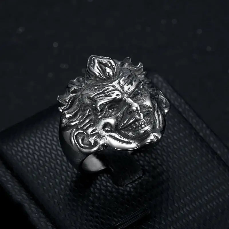 Grinning Joker #2 DC Comics Superhero Mens Batman Ring - Silver - Unisex - That Rock Aesthetic