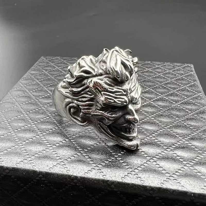 Grinning Joker #2 DC Comics Superhero Mens Batman Ring - Silver - Unisex - That Rock Aesthetic