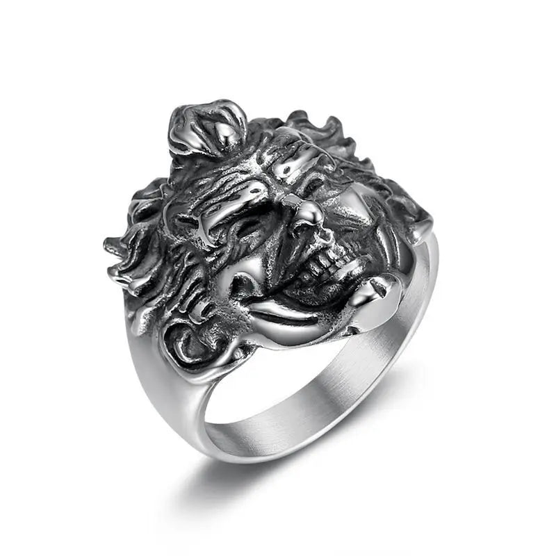 Grinning Joker #2 DC Comics Superhero Mens Batman Ring - Silver - Unisex - That Rock Aesthetic