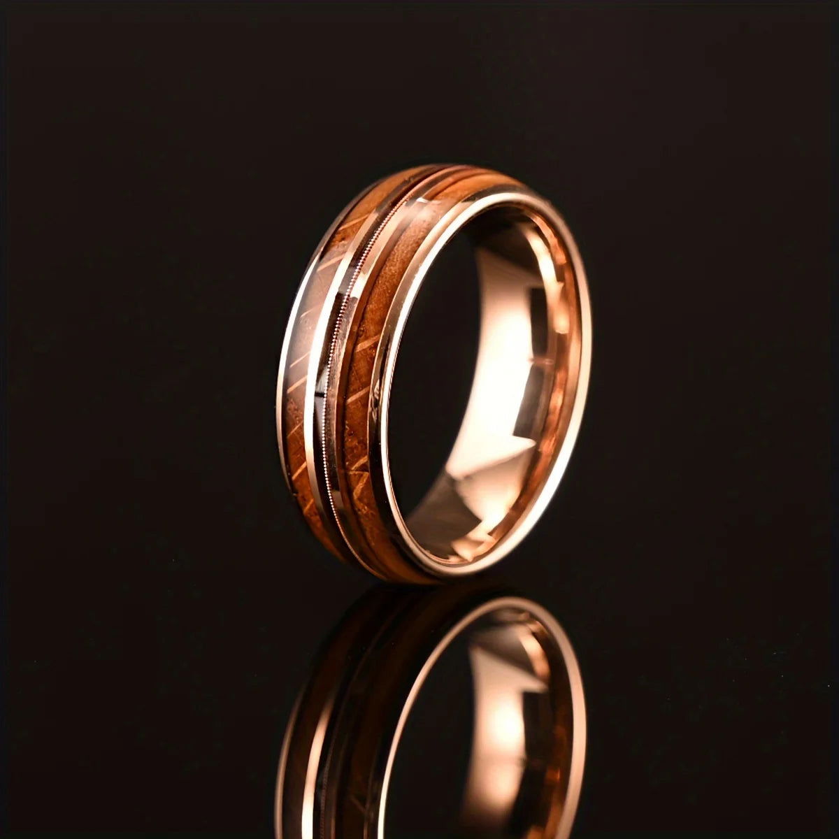 Guitar String Ring - Stainless Steel Black & Brown - Unisex - That Rock Aesthetic