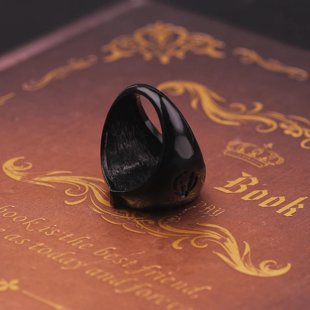 Avengers Ring Logo Superhero Mens Marvel Ring - Black & Red - Unisex