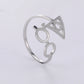 Harry Potter Ring Deathly Hallows / Glasses - Stainless Silver & Gold - Unisex - Adjustable