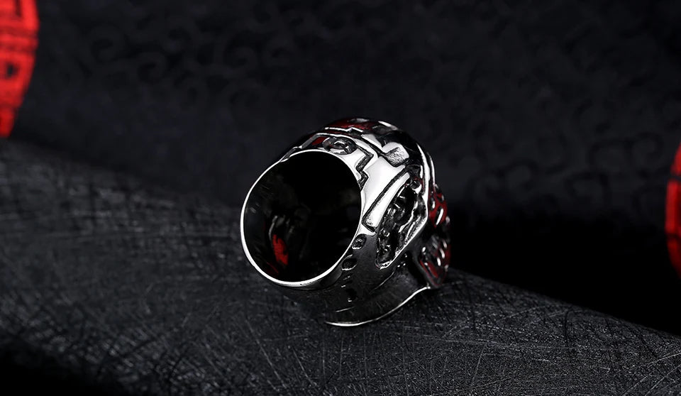 Terminator Movie Mens Ring - Stainless Steel Silver - Unisex