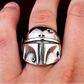 Star Wars Mandalorian Ring Mens Movie - Stainless Steel Silver - Unisex