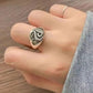 Harry Potter Slytherin Draco Malfoy Ring Snake - Silver - Unisex - Adjustable - That Rock Aesthetic