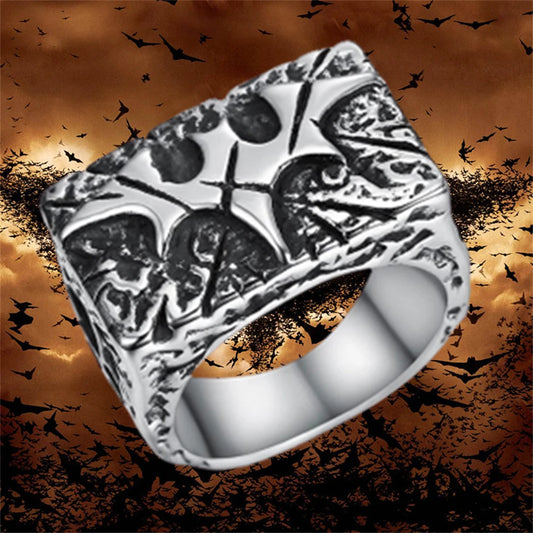 Batman Logo #1 DC Comics Superhero Mens Ring - Silver - Unisex