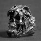 Jaguar Skull Mens Gothic Ring - Stainless Steel Silver - Unisex - That Rock Aesthetic