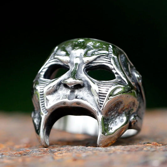 Jim Root Mask Slipknot Ring - Stainless Steel Silver - Unisex - That Rock Aesthetic