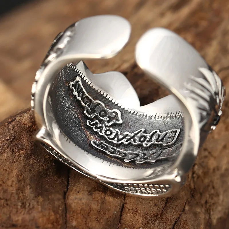 Skull Joker Ring DC Comics Superhero Mens Batman Ring - Silver - Unisex - Adjustable - That Rock Aesthetic