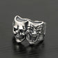 Skull Joker Ring DC Comics Superhero Mens Batman Ring - Silver - Unisex - Adjustable - That Rock Aesthetic