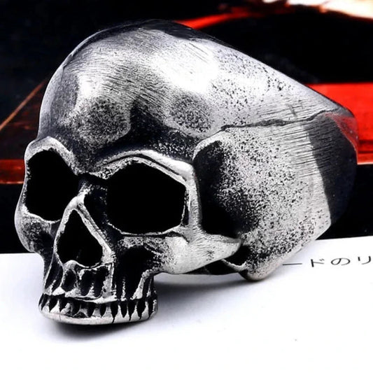 Keith Richards Skull Ring Mens Rolling Stones - Stainless Steel Silver - Unisex - That Rock Aesthetic