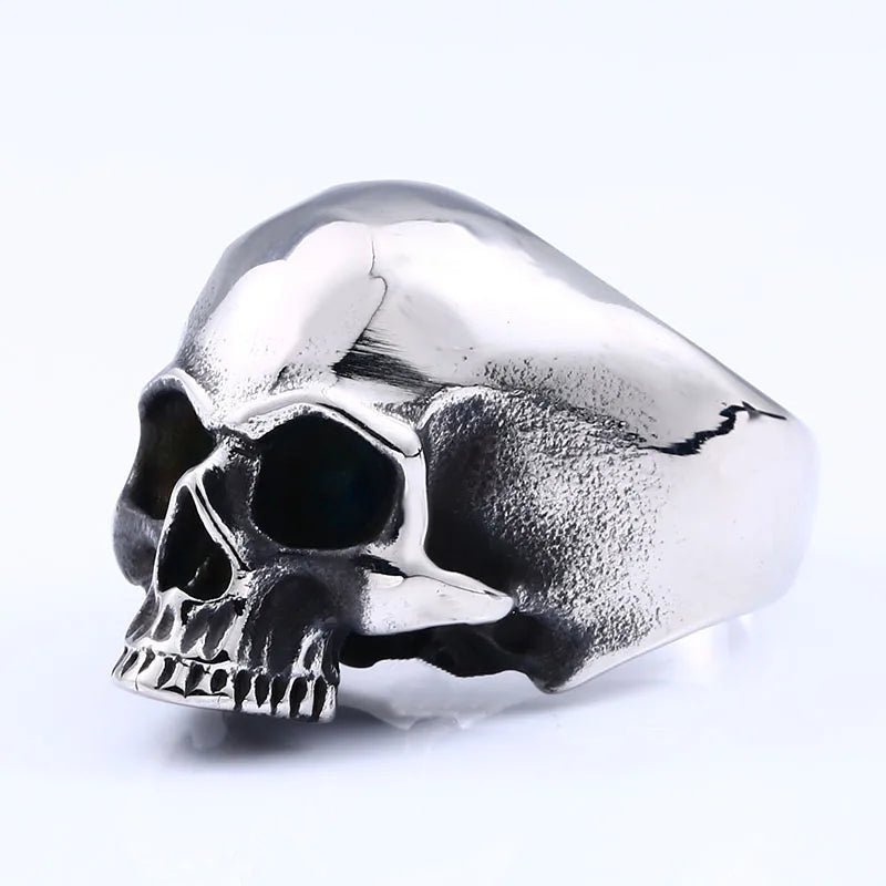 Keith Richards Skull Ring Mens Rolling Stones - Stainless Steel Silver - Unisex - That Rock Aesthetic