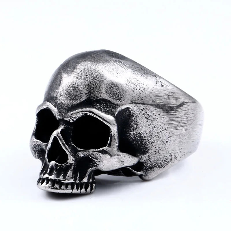 Keith Richards Skull Ring Mens Rolling Stones - Stainless Steel Silver - Unisex - That Rock Aesthetic