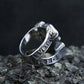 Live to Ride Motorcycle Skull Mens Biker Ring - Stainless Steel Silver - Unisex - That Rock Aesthetic