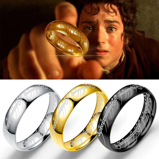 Lord of the Rings The One Ring - Stainless Steel Gold, Silver & Black - Unisex - That Rock Aesthetic