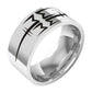 Marilyn Manson Ring Logo #2 Metal Rock Band Music Ring - Titanium Steel Silver - Unisex - That Rock Aesthetic