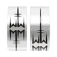 Marilyn Manson Ring Logo #2 Metal Rock Band Music Ring - Titanium Steel Silver - Unisex - That Rock Aesthetic