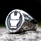 Marvel Iron Man Ring Mens Signet Superhero - Stainless Steel Silver - Unisex - That Rock Aesthetic