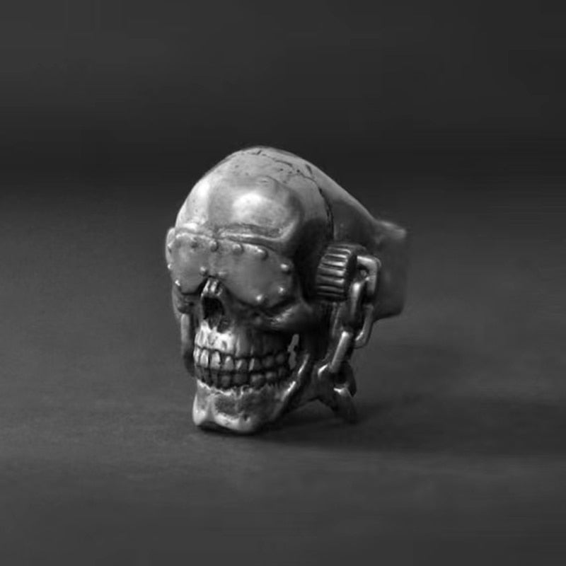 Megadeth Ring Mens Vic Rattlehead Ring Metal Music - Stainless Steel Silver - Unisex - That Rock Aesthetic
