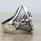 Memento Mori Skull Gothic Biker Mens Signet Ring - Stainless Steel Silver - Unisex - That Rock Aesthetic