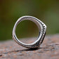 Mens Black Onyx Sun Gemstone Ring Biker Boho - Stainless Steel Silver - Unisex - That Rock Aesthetic