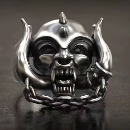 Motorhead Ring Lemmy Warpig Ring Mens Music - Silver - Unisex - That Rock Aesthetic