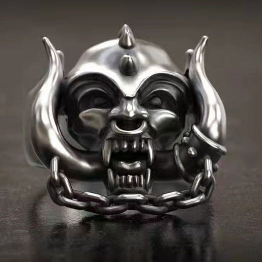 Motorhead Ring Lemmy Warpig Ring Mens Music - Silver - Unisex - That Rock Aesthetic
