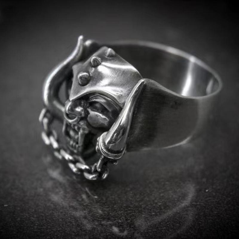 Motorhead Ring Lemmy Warpig Ring Mens Music - Silver - Unisex - That Rock Aesthetic