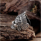 Navajo Native American Skull Indian Chief Ring Mens - Stainless Steel Silver - Unisex - That Rock Aesthetic