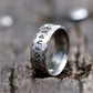 Nordic Norse Rune Viking Ring Mens - Stainless Steel Silver - Unisex - That Rock Aesthetic