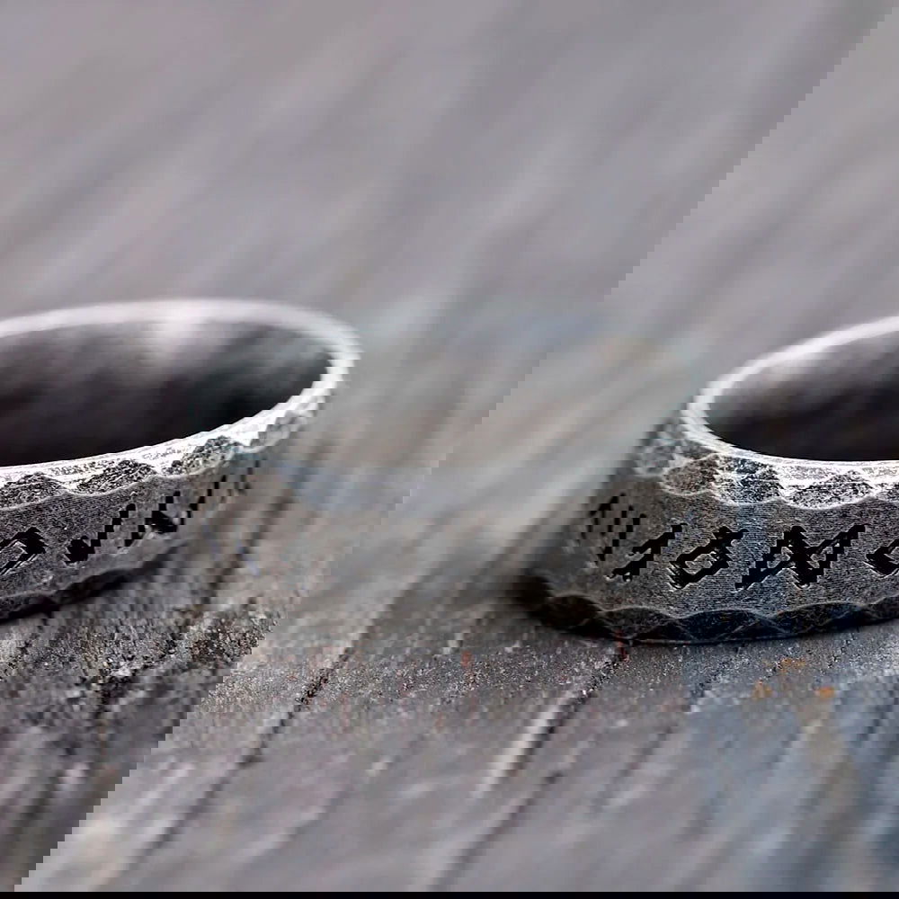 Nordic Norse Rune Viking Ring Mens - Stainless Steel Silver - Unisex - That Rock Aesthetic