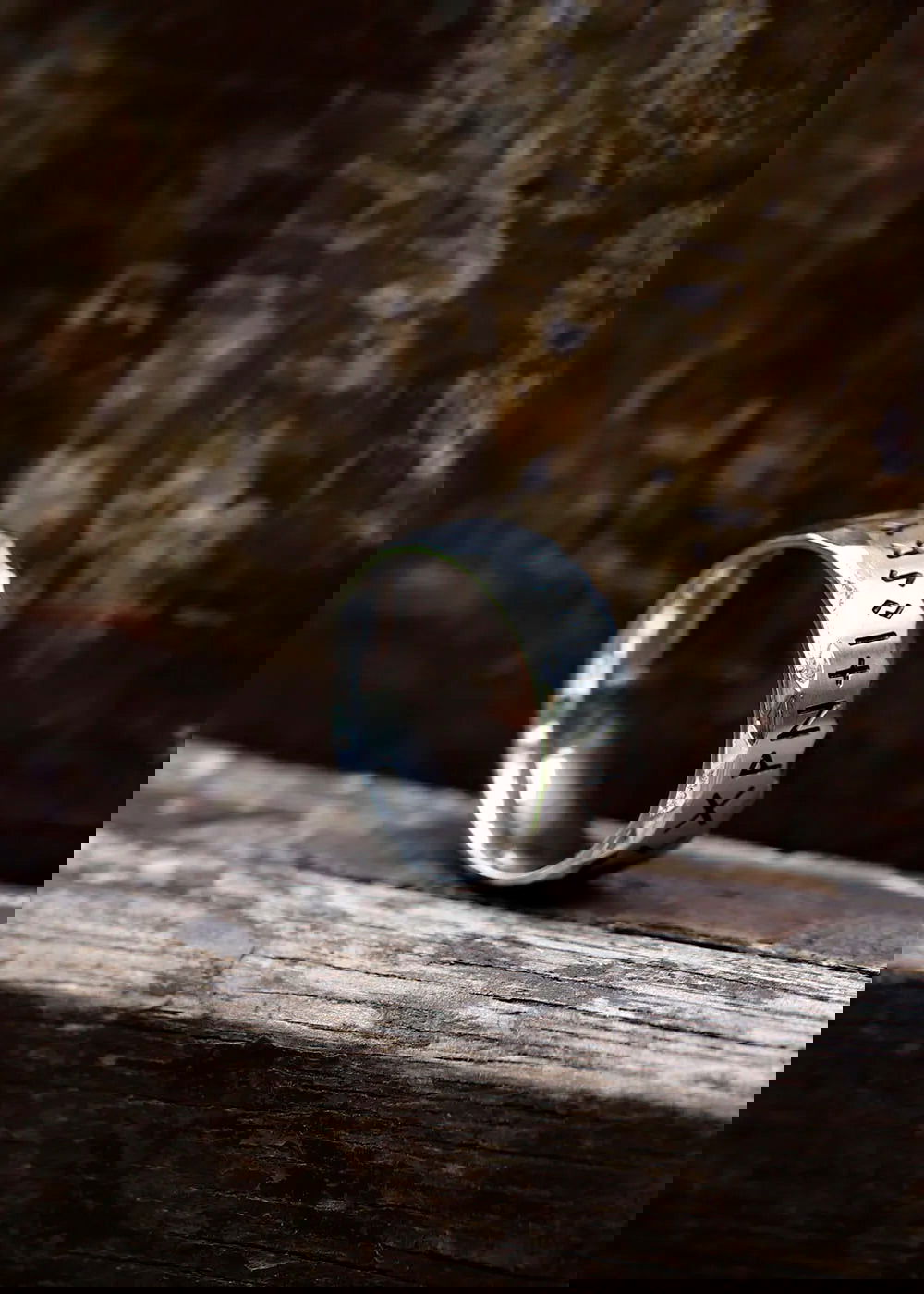 Nordic Norse Rune Viking Ring Mens - Stainless Steel Silver - Unisex - That Rock Aesthetic