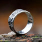 Nordic Norse Runes Viking Ring Mens - Stainless Steel Silver - Unisex - That Rock Aesthetic